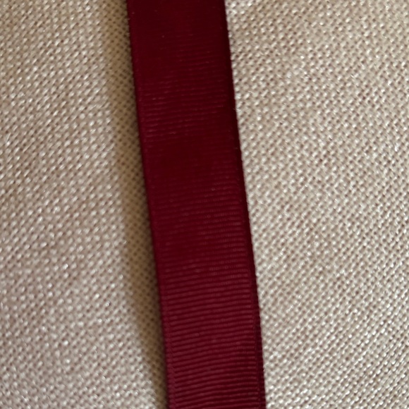 Vintage Elegant Red Ribbon Bookmark with Silver Accents - Picture 5 of 8